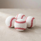 Gehäkelte Sportbälle Set – Fußball, Basketball, Football – Amigurumi Dekoration, 3,5 Zoll