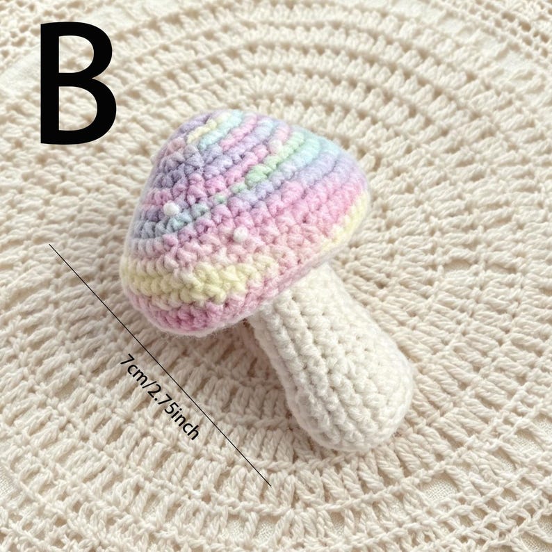 Gehäkelter Pilz Schlüsselanhänger, Amigurumi Fliegenpilz Taschenanhänger, Woodland Fairycore Anhänger