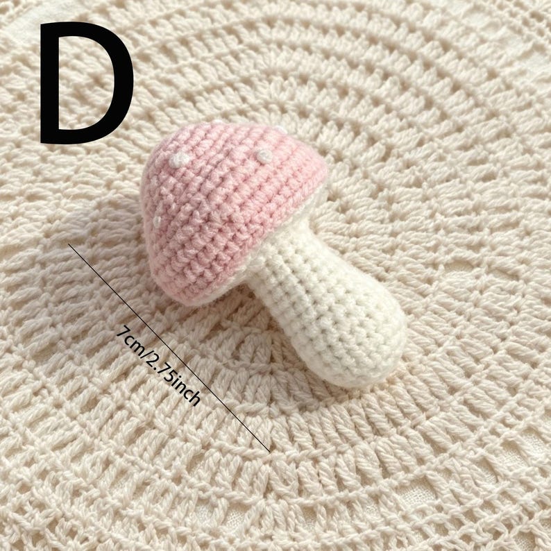 Gehäkelter Pilz Schlüsselanhänger, Amigurumi Fliegenpilz Taschenanhänger, Woodland Fairycore Anhänger