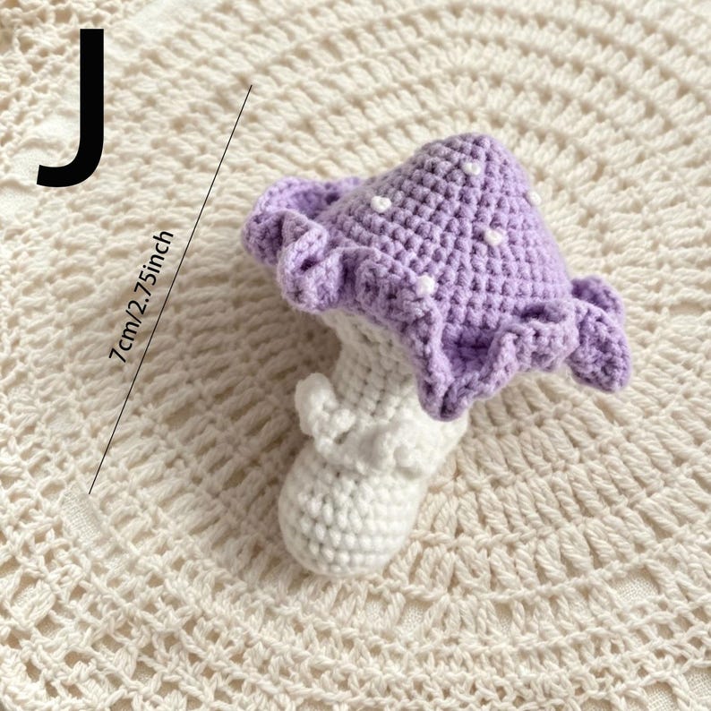 Gehäkelter Pilz Schlüsselanhänger, Amigurumi Fliegenpilz Taschenanhänger, Woodland Fairycore Anhänger