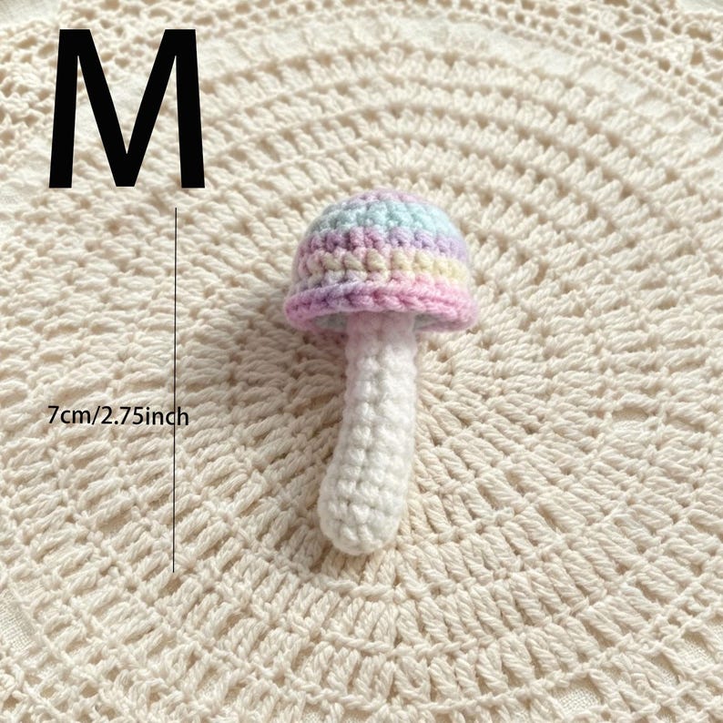 Gehäkelter Pilz Schlüsselanhänger, Amigurumi Fliegenpilz Taschenanhänger, Woodland Fairycore Anhänger