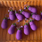 Obst Gemüse Schlüsselanhänger Amigurumi Taschenanhänger Autoaccessoire Handgehäkelt