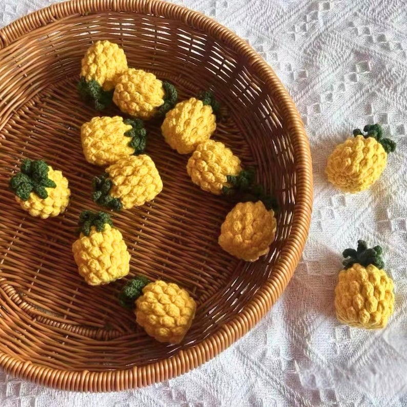 Obst Gemüse Schlüsselanhänger Amigurumi Taschenanhänger Autoaccessoire Handgehäkelt