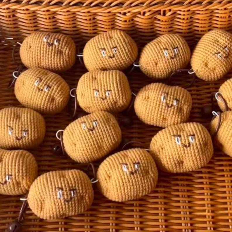 Obst Gemüse Schlüsselanhänger Amigurumi Taschenanhänger Autoaccessoire Handgehäkelt
