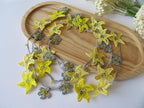Gelbe Blumen Häkelkette, Türkisch Oya Perlen Lariat, Romantische Sommer Braut Schmuck, Garten Hochzeit Accessoire