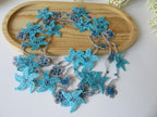 Gelbe Blumen Häkelkette, Türkisch Oya Perlen Lariat, Romantische Sommer Braut Schmuck, Garten Hochzeit Accessoire