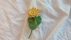 Gehäkelte Sonnenblumen Brosche Handgemachte Anstecknadel Blumenform Hochzeit Trauer Schmuck